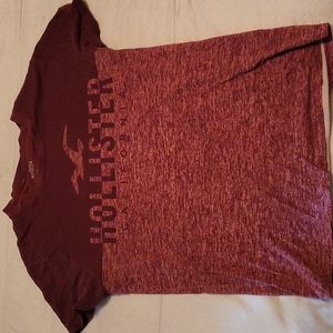 Men's Hollister, XSmall, Maroon T-Shirt